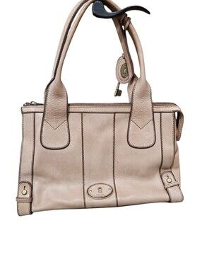 Vintage Fossil Tan Leather Shoulder Bag
